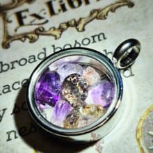 •閃閃發光•  特挑超七 水晶流沙寶盒 水晶吊墜