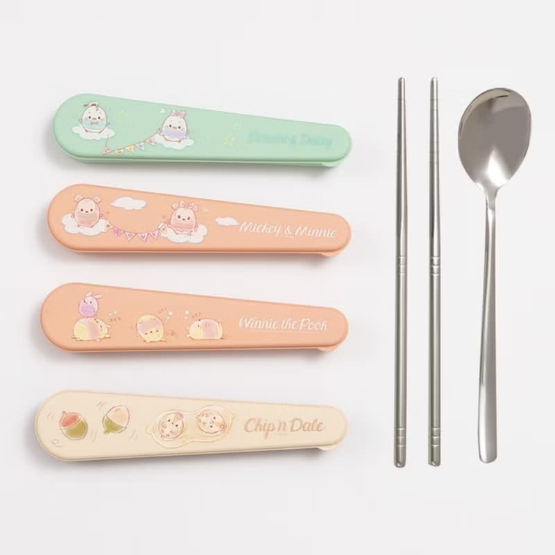 【吃遍各地美食】迪士尼 Disney Ufufy系列環保餐具組 可愛餐具