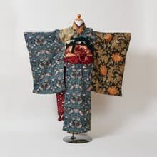 ウィリアムモリス　キッズ浴衣　William Morris kids YUKATA KIMONO  GreenOrange