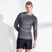 北歐極簡 - Long-Sleeve Active 長袖經典圓領速乾除臭T - 鋼鐵灰