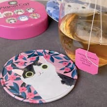 【英國糖果屋】星球貓咪杯墊組-6入
