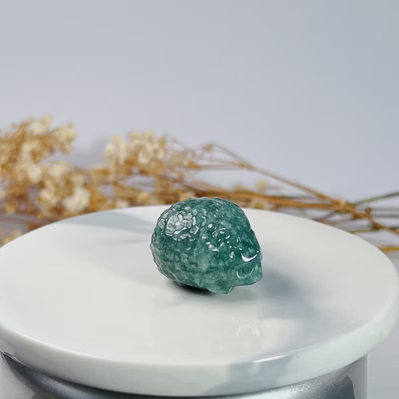 飄花翡翠刺蝟 | 天然A貨翡翠 | 送禮