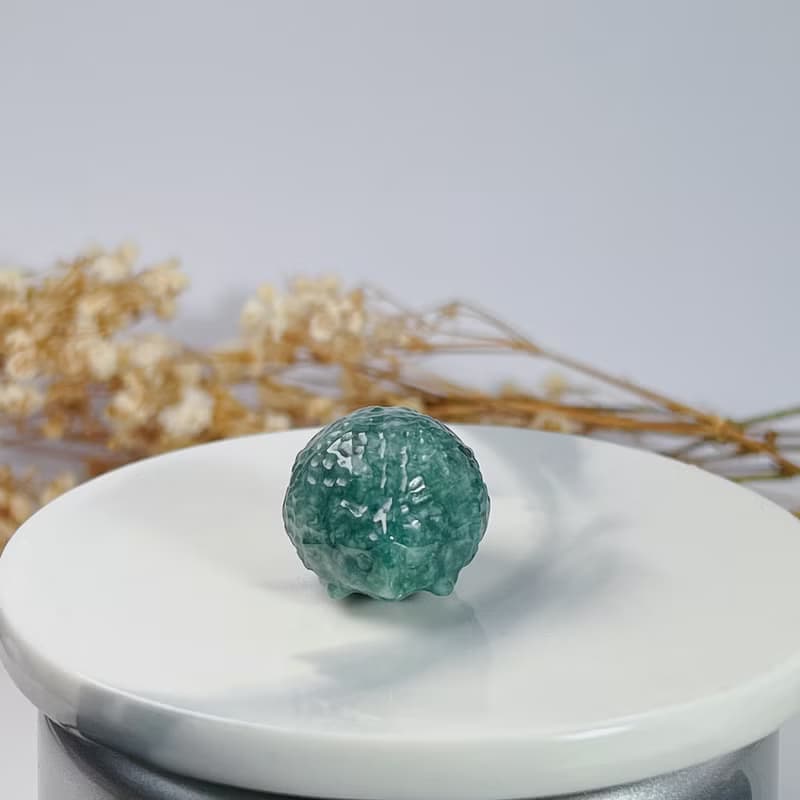 飄花翡翠刺蝟 | 天然A貨翡翠 | 送禮