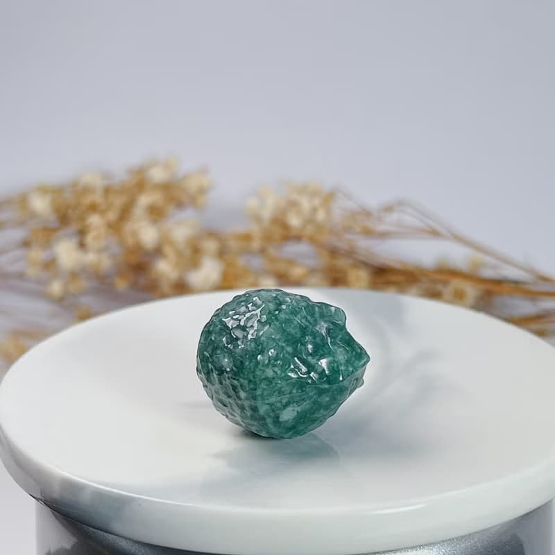 飄花翡翠刺蝟 | 天然A貨翡翠 | 送禮