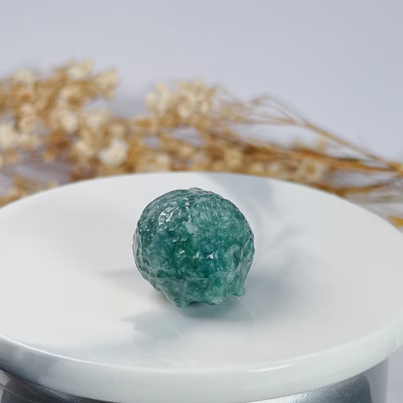 飄花翡翠刺蝟 | 天然A貨翡翠 | 送禮