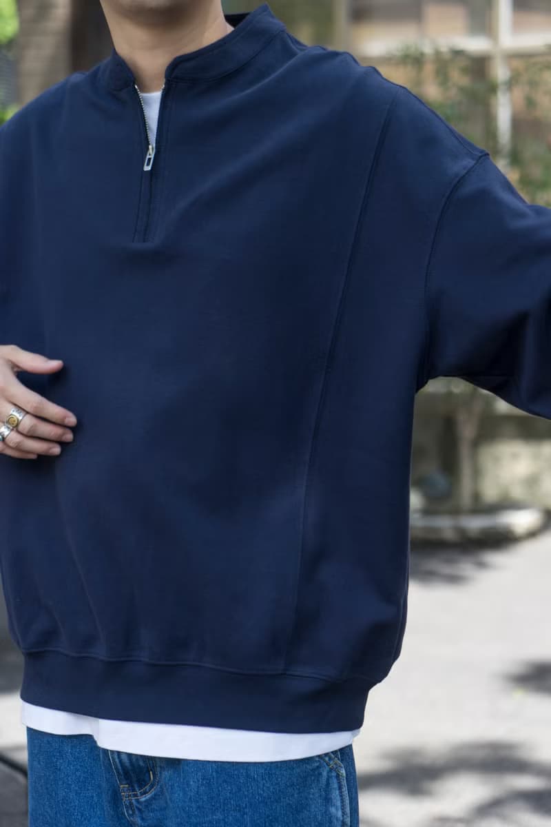 Hoody Cityboy 純色立領半拉鏈套頭衛衣 秋冬日系城市男孩寬松款