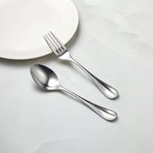 日本山崎金屬 - ELEGANCE系列 - 不鏽鋼叉匙組(2件式)