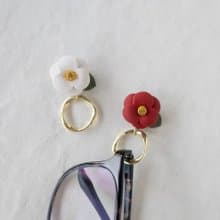 眼鏡架 / 胸針/　紅椿 或 白椿