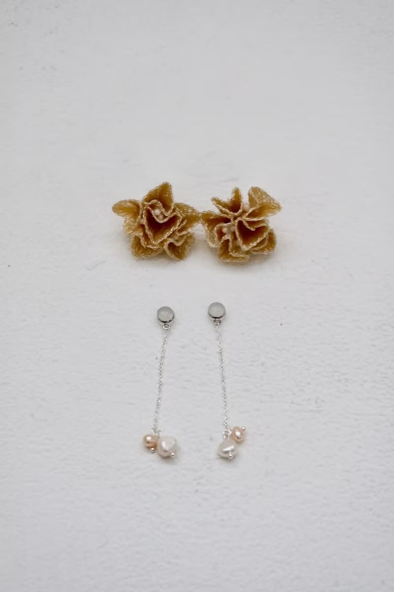 Vingtsix 維羅納黃耳環/耳夾可 樹脂 愛心飾品 婚禮耳環