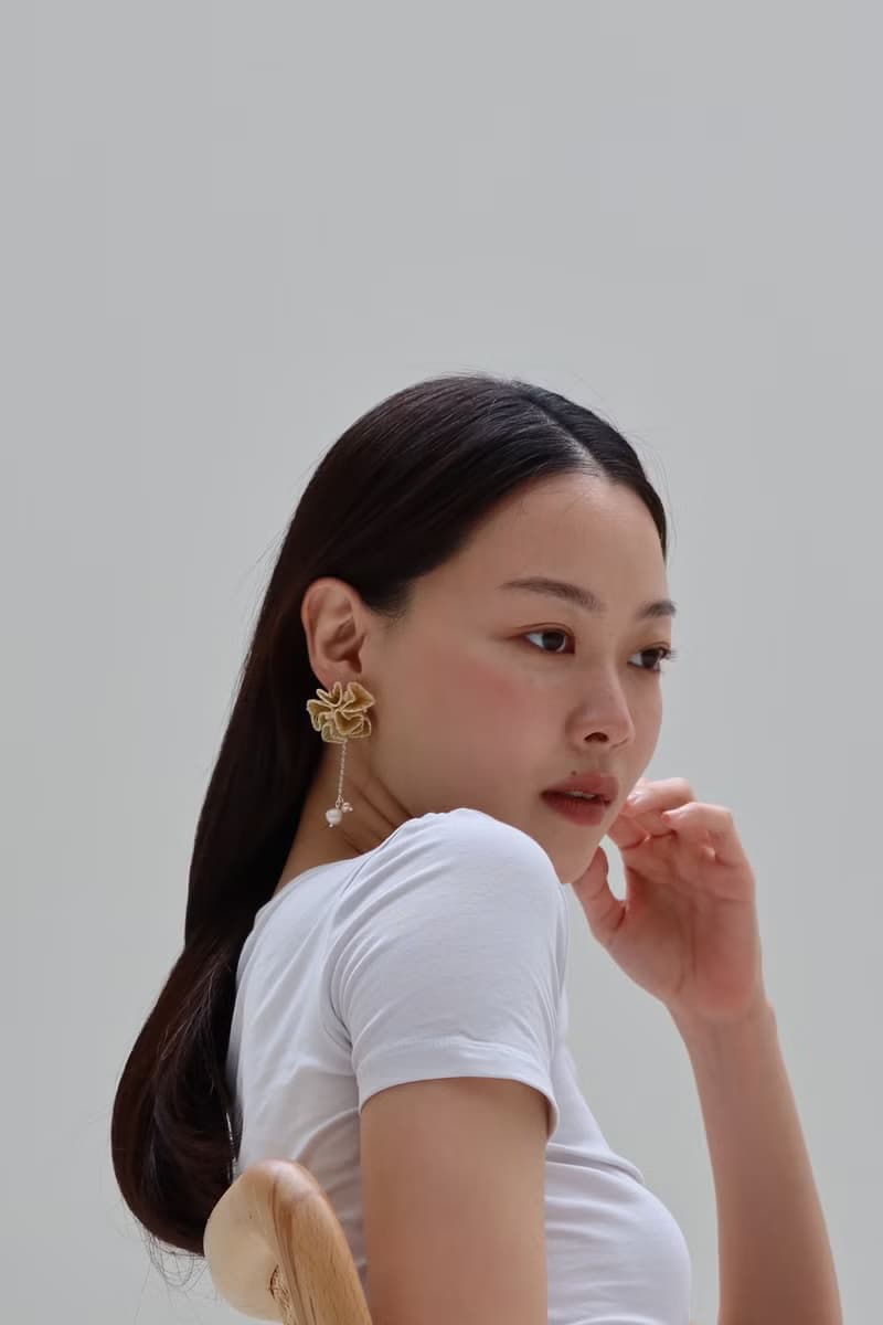 Vingtsix 維羅納黃耳環/耳夾可 樹脂 愛心飾品 婚禮耳環