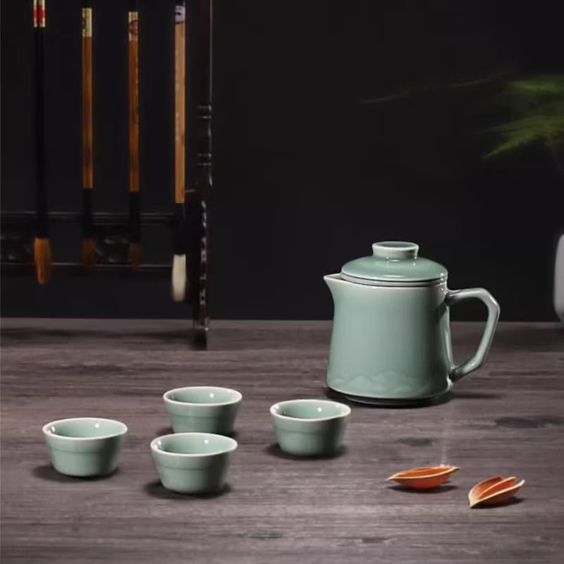 北京故宮博物院青山萬重茶杯套裝禮品伴手禮