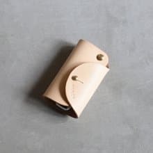 Minimal 汽車鑰匙包∣原色植鞣牛皮革∣純銅五金∣多色