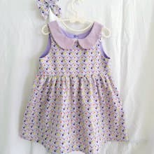 森林小裁縫 紫想遇見妳小洋裝 手作洋裝童裝 100cm