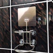 免鑽孔貼片式　不鏽鋼吹風機架　經典簡鍊 304不銹鋼製 吹風機架