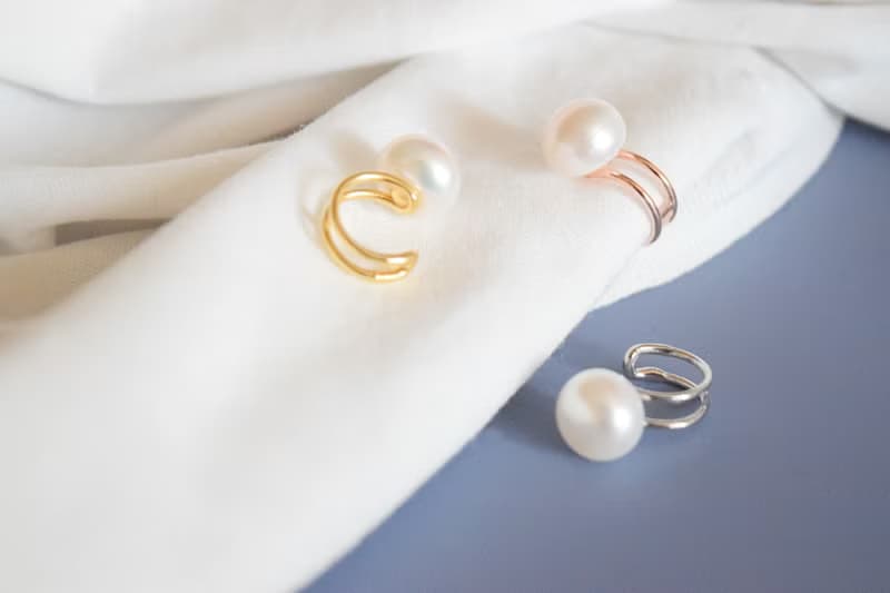 【珍珠耳骨夾】天然大顆珍珠 全925純銀耳骨夾 (銀/金/玫瑰金)