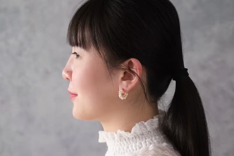HappyCircle1.5cm│天然珍珠裙襬款 14kgf  耳夾 生日 禮物 珍珠