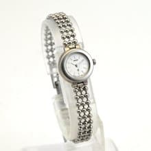 vintage SEIKO セイコー 1E20-2150 クオーツ 女性用腕時計 ホワイト シルバー 手錶 古董錶 復古手錶 日本直送