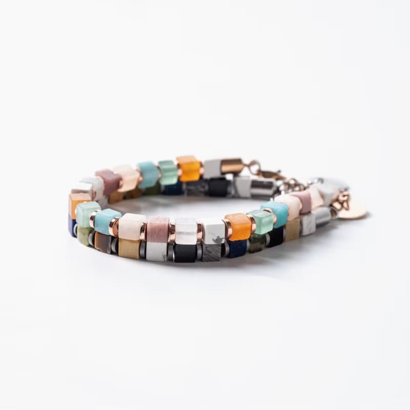 【NOUVELLE】Rubik's | Treasure | 多彩水晶手鍊