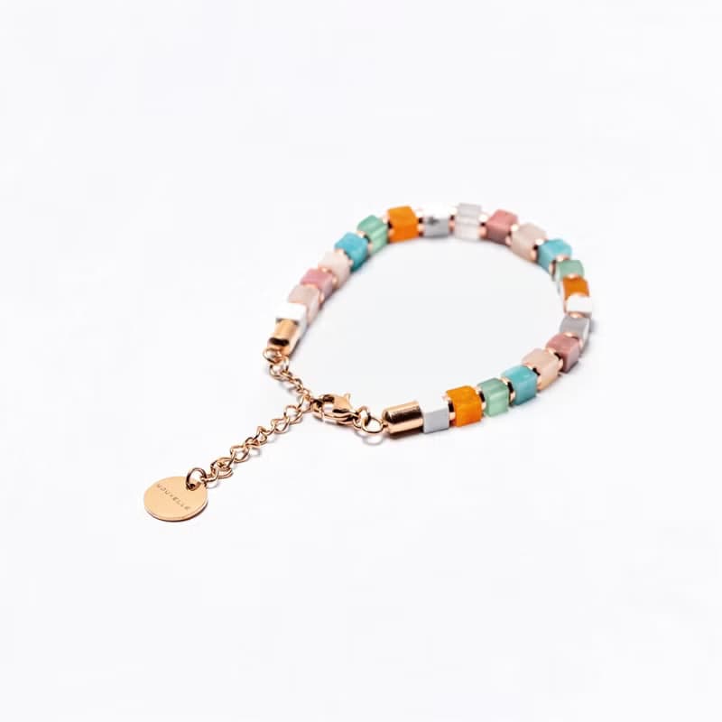 【NOUVELLE】Rubik's | Treasure | 多彩水晶手鍊