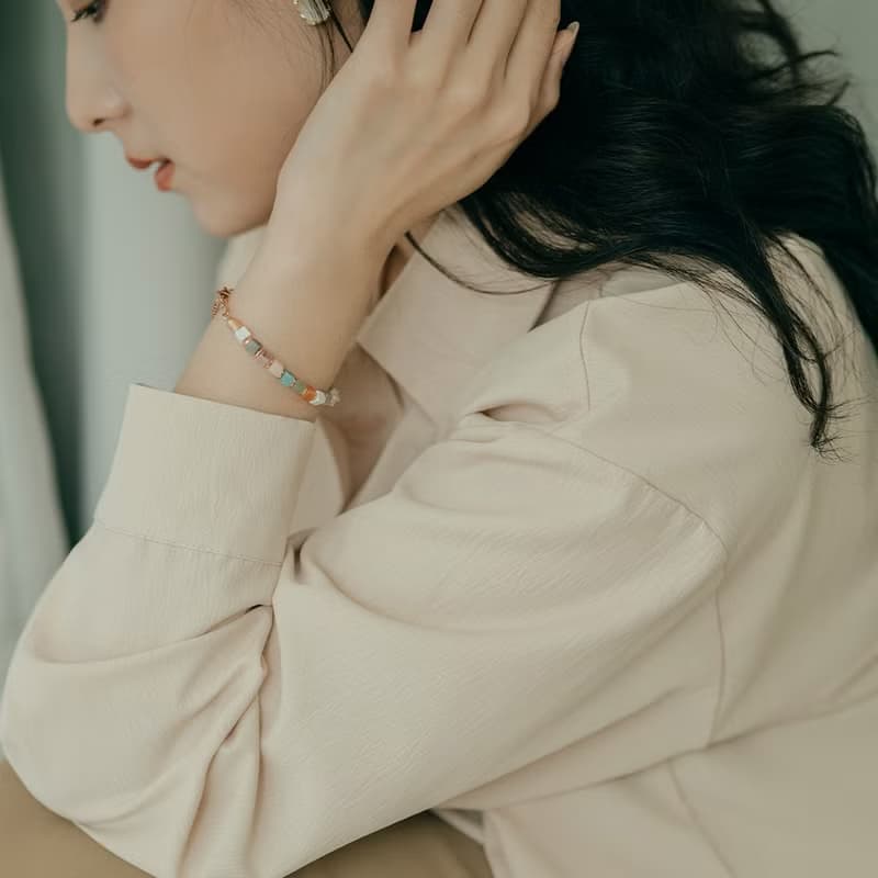 【NOUVELLE】Rubik's | Treasure | 多彩水晶手鍊