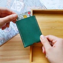 卡夾 悠遊卡套 真皮 孔雀藍 名片夾 多色可選 免費刻字包裝