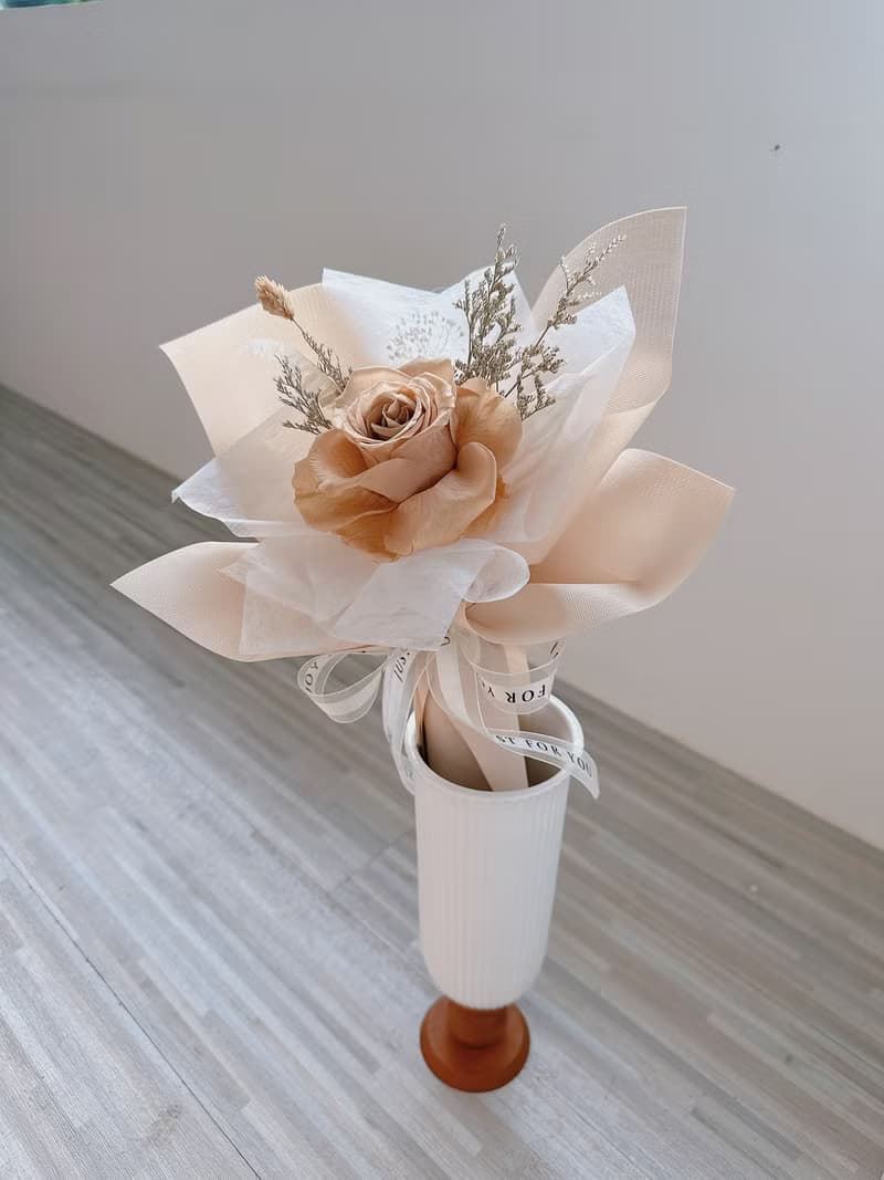 逗留 - 單支永生玫瑰花 生日花禮 告白花束