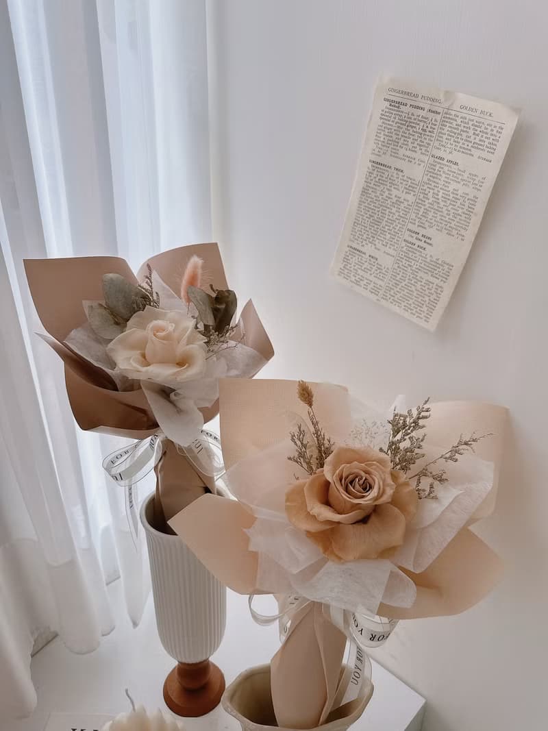 逗留 - 單支永生玫瑰花 生日花禮 告白花束