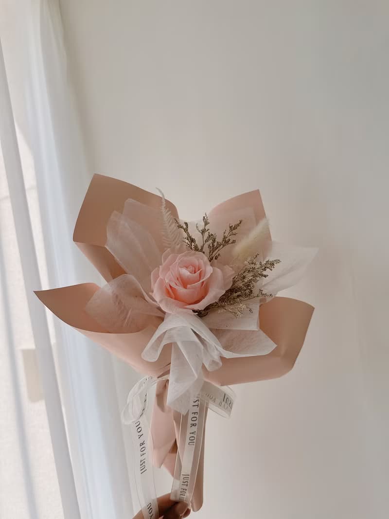 逗留 - 單支永生玫瑰花 生日花禮 告白花束