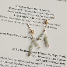 【禮物】I Care-天然緬甸翡翠耳環14KGF注金