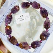 小資本天然貔貅紫鈦水晶15x11mm32.71g可通人體七輪提高靈性