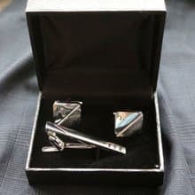 金屬字母姓名袖扣領帶夾套裝商務紳士禮物