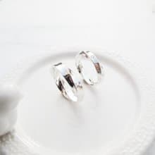 【情侶對戒】思念 | 個性流線 鋯石 純銀情侶對戒 | 大員囡仔