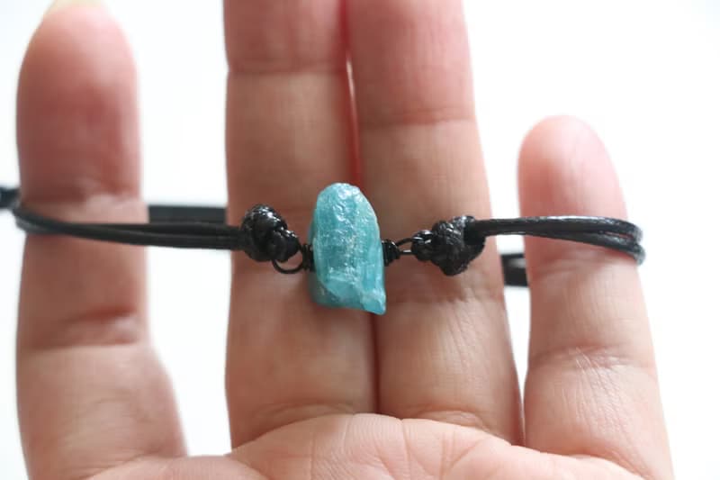 天然藍磷灰石手鍊 礦石手環 水晶手繩 情侶手繩 朋友手繩