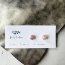 【再販】大人可愛い ピンク ディープローズクォーツ 金継ぎ 天然石 ピアス ノンホールピアス イヤリング ローズクォーツ 小さい 小ぶり シンプル ゴールド 金