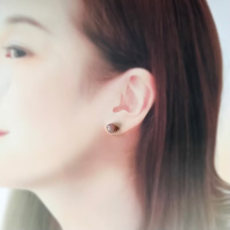 【再販】大人可愛い ピンク ディープローズクォーツ 金継ぎ 天然石 ピアス ノンホールピアス イヤリング ローズクォーツ 小さい 小ぶり シンプル ゴールド 金