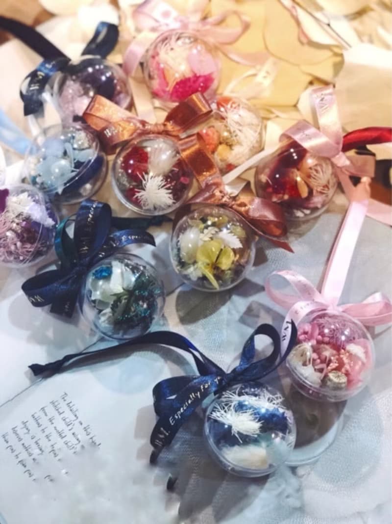 - WM - 乾燥花小花球 買十送一 婚禮小物 壓克力花球 乾燥花