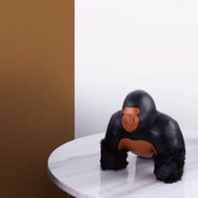 【書擋】猩猩 Gorilla Milo 皮革動物擺飾 | 入厝禮物