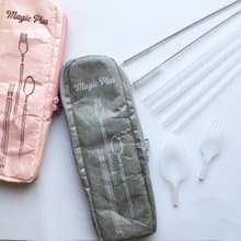 【美吉吸管 x 21.5cm】轉轉頭吸管叉匙組