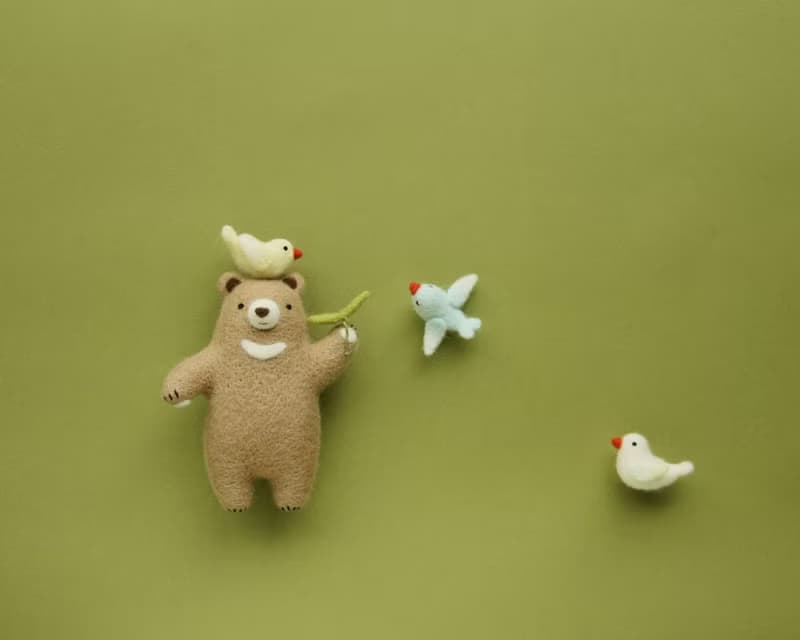 樂洋・好好玩羊毛氈材料包-巧克力熊貝兒