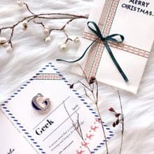 G / Geek-琺瑯徽章卡－附信封 開學季 情人卡 萬用字母卡