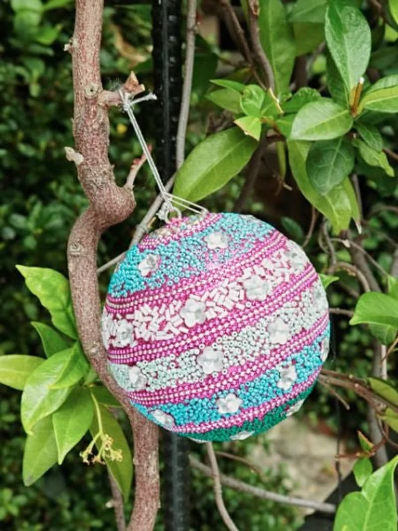 Glitter Ball Christmas Ornaments