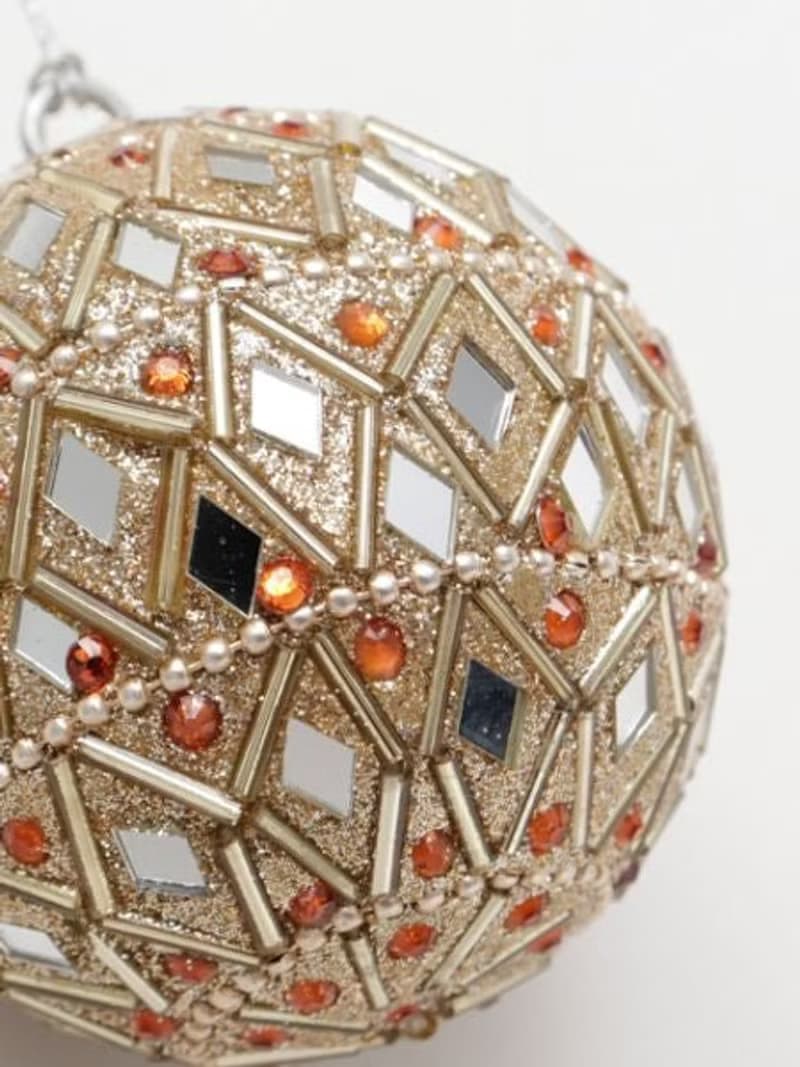 Glitter Ball Christmas Ornaments