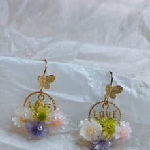 魚是魚J飾集|| 花叢之戀耳飾 送禮自用都很香 #耳針款