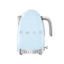 【SMEG】義大利控溫式大容量1.7L電熱水壺-粉藍色