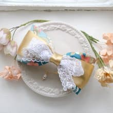 美好的花漾歲月 - 蕾絲款 - 和風 蝴蝶結 髮夾