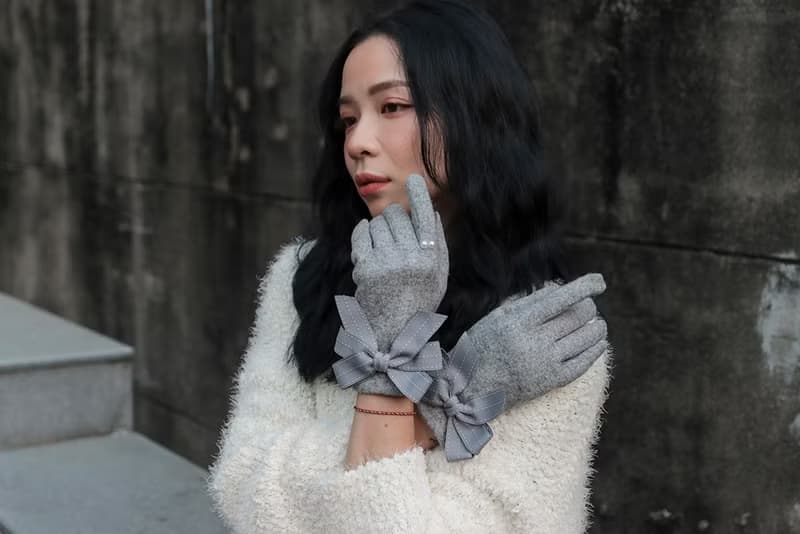 unni璀璨奪目羊毛手套(禦寒.保暖.觸屏)擋風 滑雪 絨毛 gloves 羊