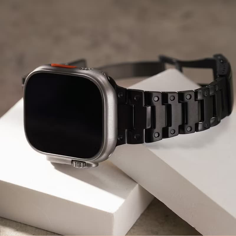 Apple watch - 復古經典小方塊鈦金屬 蘋果專用錶帶