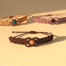 Lovely macrame gemstone knot bracelet