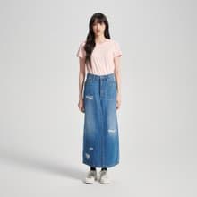 EDWIN 簡約日文短袖T恤-女款 (粉紅色) #上衣