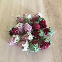 Strawberry Earrings - Amigurumi Strawberry Earrings Ear Hook Accessories
